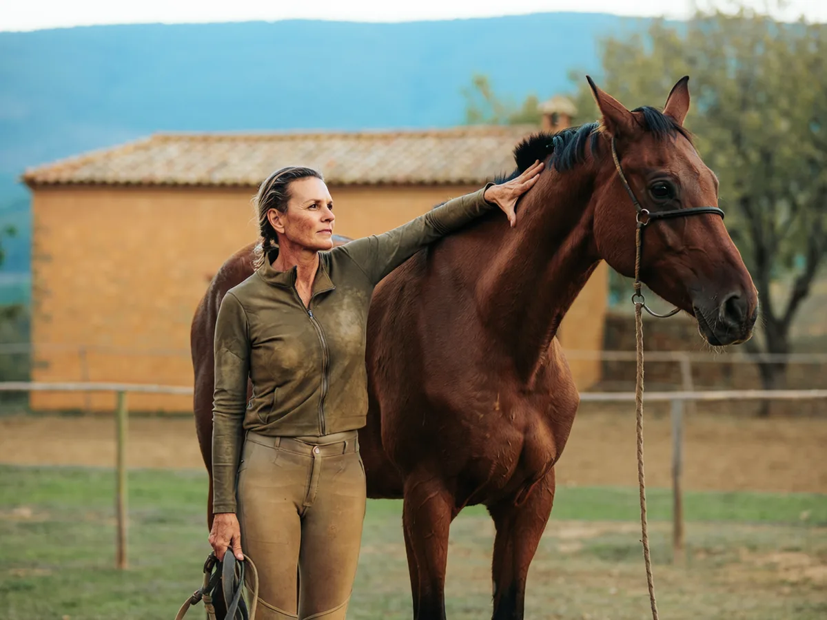 Cours d'équitation à Lentigny, Loire